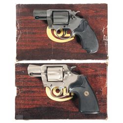Two Boxed Colt Double Action Revolvers
