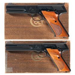 Collector's Lot of Two Boxed Colt Woodsman Match Target Semi-Automatic Pistols