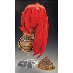 Excellent 12th or The Prince of Wales's Royal Lancers Officer's Czapka with Additional Lance Cap Pla