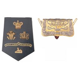 11th Hussars Officer's Letter Box and Pouch