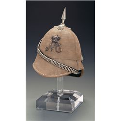 Natal Carabiniers Officer's Field Service Wicker Helmet