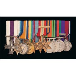 Grouping of British World War I and II Medals Awarded to Colin Kayser Davy, Includes Military Cross