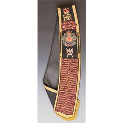 Royal Scots Greys Drum Major's Mace and Sash