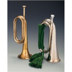 Two British Regimental Bugles