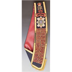The Royal Highlanders Black Watch Drum Major's Mace Pipe Banner and Sash