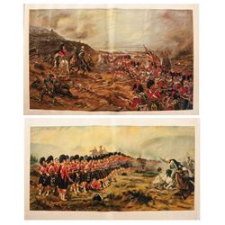 Two Robert Gibb Style Battle Paintings