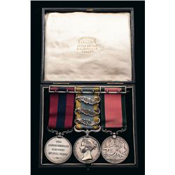 Rare Grouping of British Crimean War  Medals Awarded to Timothy Lewis of the 2nd Battalion Rifle Bri