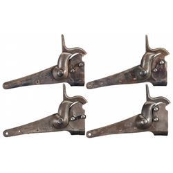 Four British Contract Massachusetts Arms Greene Patent Percussion Locks