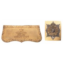 9th Queen's Royal Lancers Pouch and 30th Regiment of Foot Crossbelt Plate