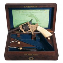 Cased Engraved Tranter's Patent Breech Loading Revolver
