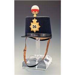 24th Regiment of Foot (South Wales Borderers) Officer's Shako