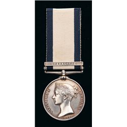 Rare British Naval General Service Medal with Guadaloupe Clasp