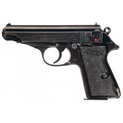 Excellent World War II Walther Model PP Semi-Automatic Pistol with Nazi Military Proofs