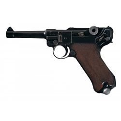 Mauser "S/42" Code 1937 Dated Luger Semi-Automatic Pistol