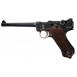 World War I DWM Model 1914 Navy Luger Semi-Automatic Pistol Dated 1917