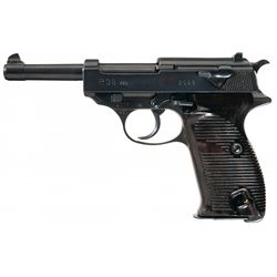 Rare Walther 480 Code P38 Semi-Automatic Pistol with Matching Magazine