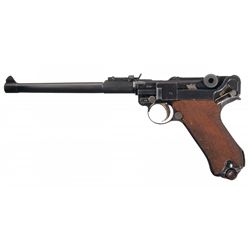 DWM Model 1914 Artillery 1918/1920 Double Date Luger Semi-Automatic Pistol with Holster