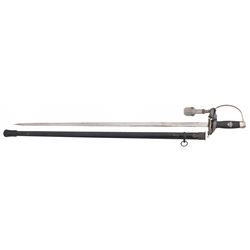 Alcoso Production Nazi Police Sword with Scabbard and Portapee