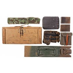 Two German Cases and Assorted Wehrmacht Accoutrements