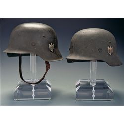 Two Nazi Stahlhelms