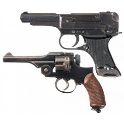 Two Japanese Military Handguns