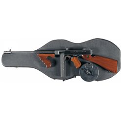 Auto Ordnance Model 1927A1 Thompson Carbine with "L" Drum Magazine and Violin Case