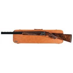 Outstanding Engraved Gold Inlayed Browning Midas Grade Superposed Skeet Shotgun with Takedown Case
