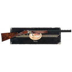 "R. Campa" and "M. Bodson" Signed Engraved Gold Inlaid Belgian Browning Superposed Superlight Gold C