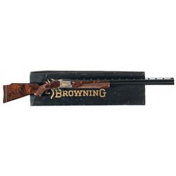 Engraved and Gold Highlighted Browning Citori Trap Grade VI Over/Under Shotgun with Box