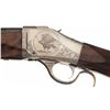 Image 2 : Engraved Browning Model 78 Bicentennial Commemorative Lever-Action Falling Block Rifle with Factory 