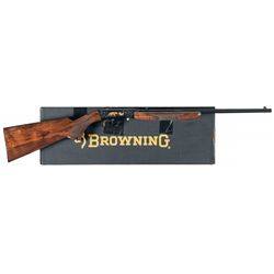 Engraved Gold Accented Browning Grade VI 22 Semi-Automatic Rifle with Box