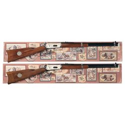 Pair of Two Consecutively Serial Numbered Winchester Model 94 Cowboy Commemorative Lever Action Carb