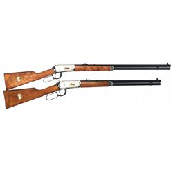 Two Boxed Winchester Consecutively Numbered Model 94 Classic Louisiana Missouri Commemorative Lever 