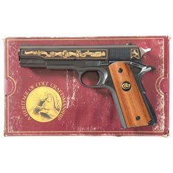Limited Edition Joe Foss Commemorative Colt 1911 Semi-Automatic Pistol with Box and Medallion