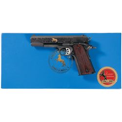 Engraved Colt Premier Edition Government Model Semi-Automatic Pistol with Box