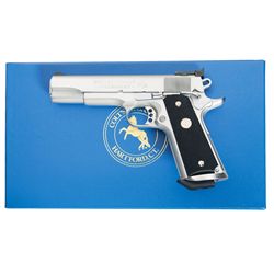 Colt Series 80 Special Combat Government Competition Model Semi-Automatic Pistol with Original Box