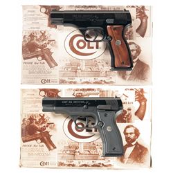 Two Cased Colt Model 2000 All American Semi-Automatic Pistols