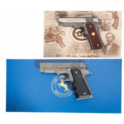 Two Boxed Compact Colt 1911 Semi-Automatic Pistols