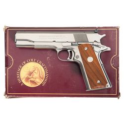 Stainless Colt MKIV Series 80 Gold Cup National Match Semi-Automatic Pistol with Box