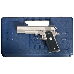Stainless Colt Gold Cup Trophy Model 1911 Semi-Automatic Pistol with Case