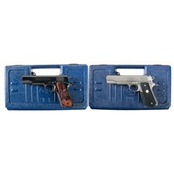 Collector's Lot of Two Cased Colt Semi-Automatic Pistols