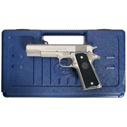 Colt Series 80 Government Model Semi-Automatic Pistol in .38 Super with Case