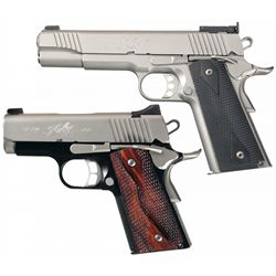 Collector's Lot of Two Kimber Semi-Automatic 1911 Style Pistols