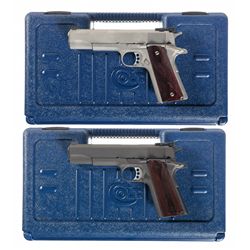 Two Colt M1991A1 Semi-Automatic Pistols with Cases