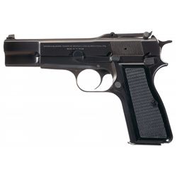 Scarce Late Production Belgian Browning High Power "T" Series Semi-Automatic Pistol