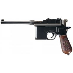 Mauser Model 1896 "Red 9" Broomhandle Semi-Automatic Pistol