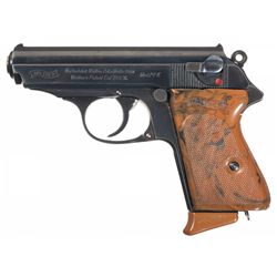 Early Production Commercial Walther PPK Semi-Automatic Pistol with Pantagraph Slide and Matching Mag