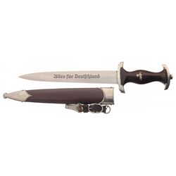Magnificent Rare Original World War II Nazi "SA" Dagger In Original Carl Eickhorn Marked Shipping Ba