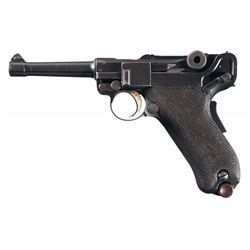 Rare DWM Model 1906 Portuguese Navy Contract Luger Semi-Automatic Pistol Serial Number 26
