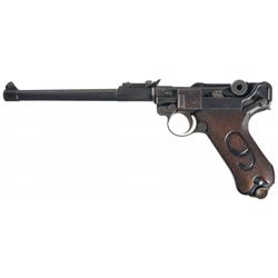 World War I DWM 1917 Dated Artillery Luger Semi-Automatic Pistol with Shoulder Stock
